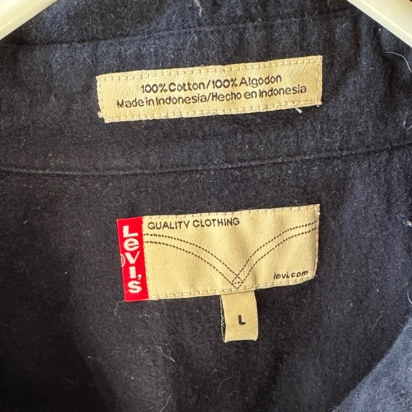 Men's Levi’s Navy Cotton Jacket - Picture 2 of 3